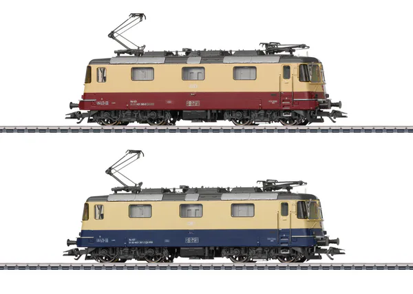 Hovedbilde Märklin - Sett m 2 stk. SBB Re 421 ellok, digitale med lyd
