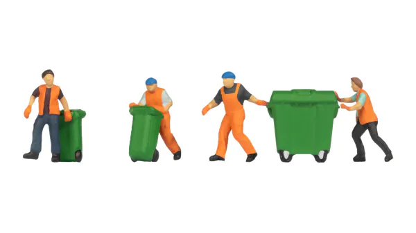 Hovedbilde Noch N-skala - Figursett, Søppeltømming