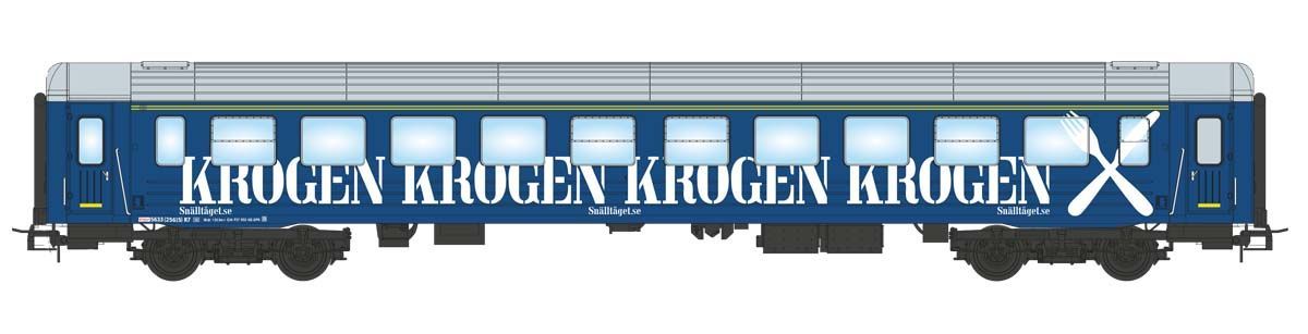 NMJ Topline - Snälltåget restaurantvogn R7 5633 KROGEN, Blå