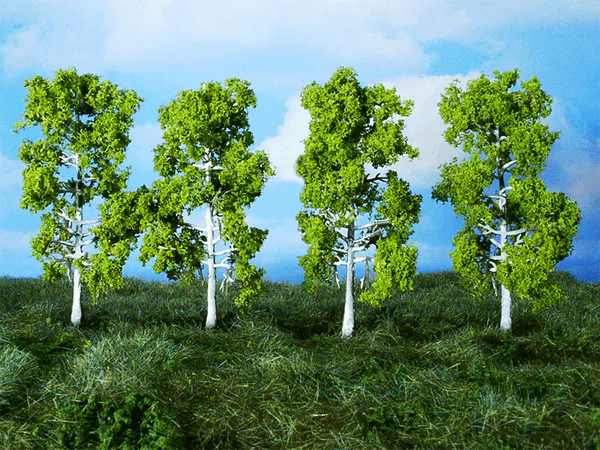 Hovedbilde Heki - Bjørketrær 10cm, 4 stk