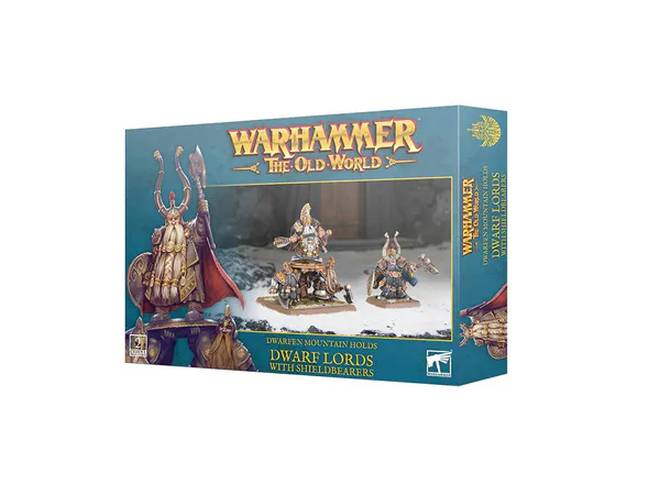 Hovedbilde Warhammer Old World, Dwarf Lords with shieldbearers