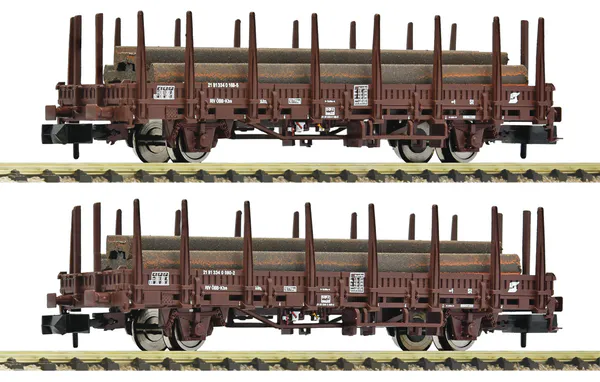 Hovedbilde Fleischmann N-skala - ÖBB stakevognsett #2 med stålbjelker
