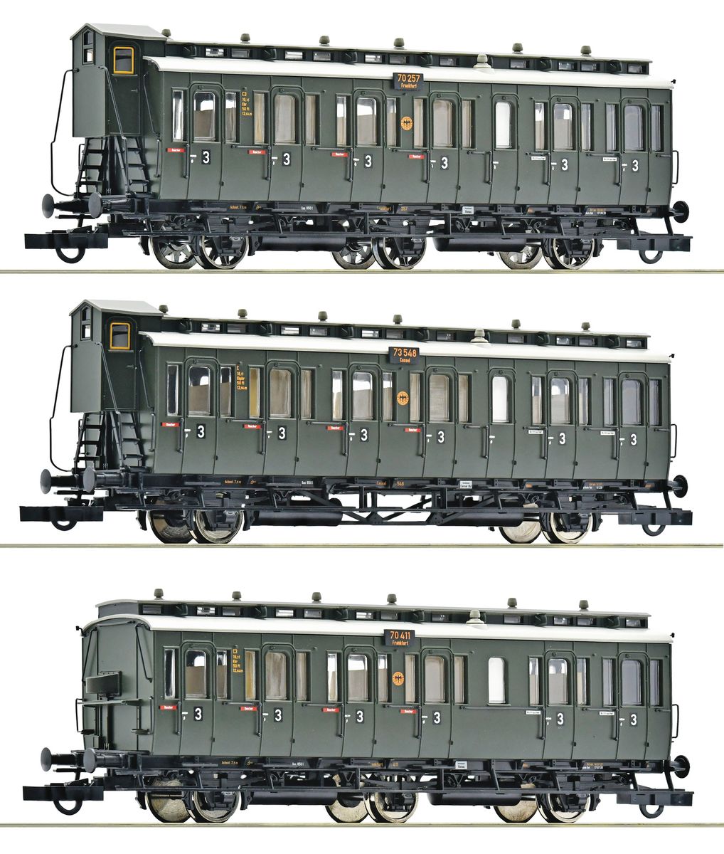 Roco - DRG personvognsett, 3 vogner