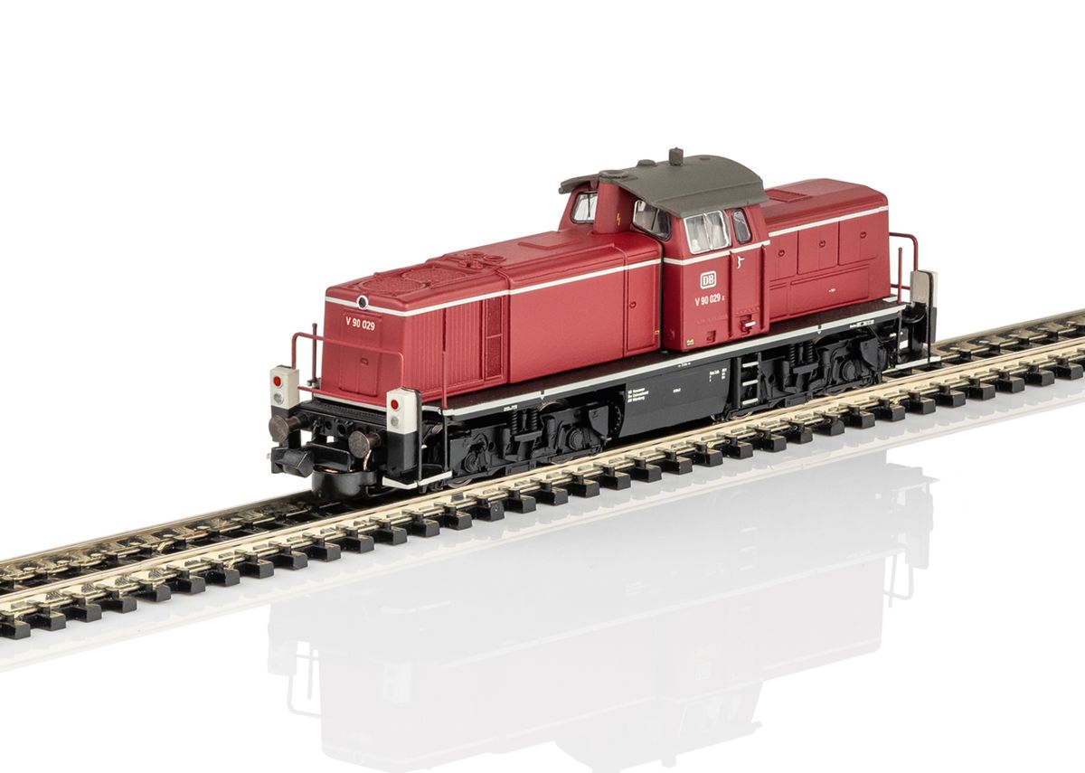 Minitrix N-skala - DB V90 diesellok, digital med lyd og koblinger