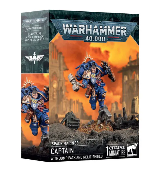 Hovedbilde Warhammer 40K, Space Marines Captain with Jump pack