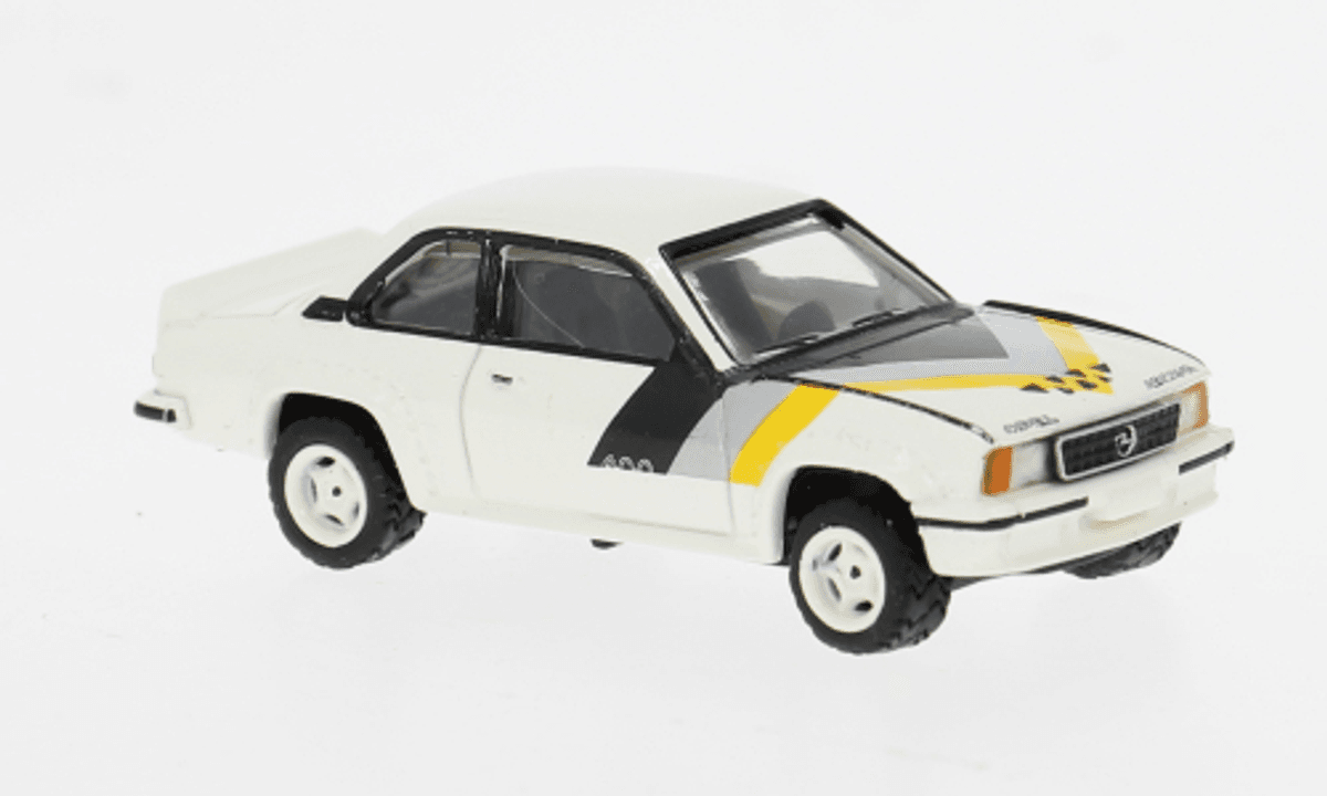 Brekina - Opel Ascona B 400, gul/sølv