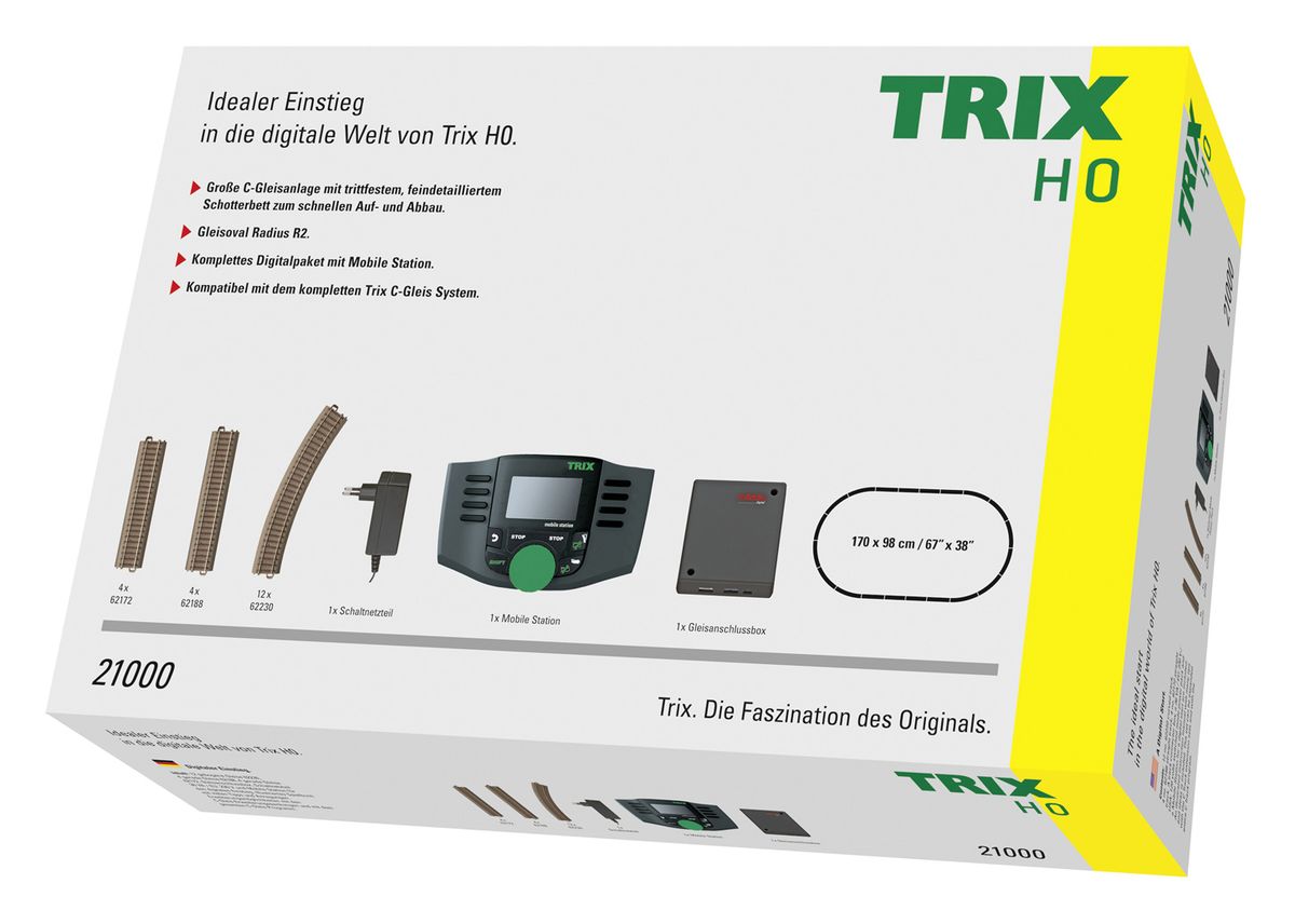 Trix - Digitalsett med skinner og Mobile Station
