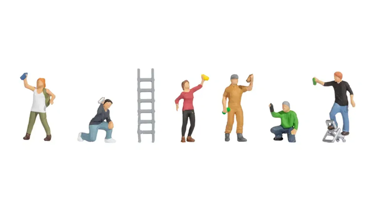 Noch N-skala - Figursett, grafittikunstnere